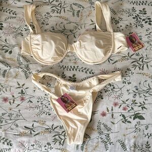 Strawberry Milk Mob Cream Bikini Set